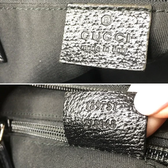 Authentic Gucci unisex messenger bag black monogram canvas - Picture 15 of 16